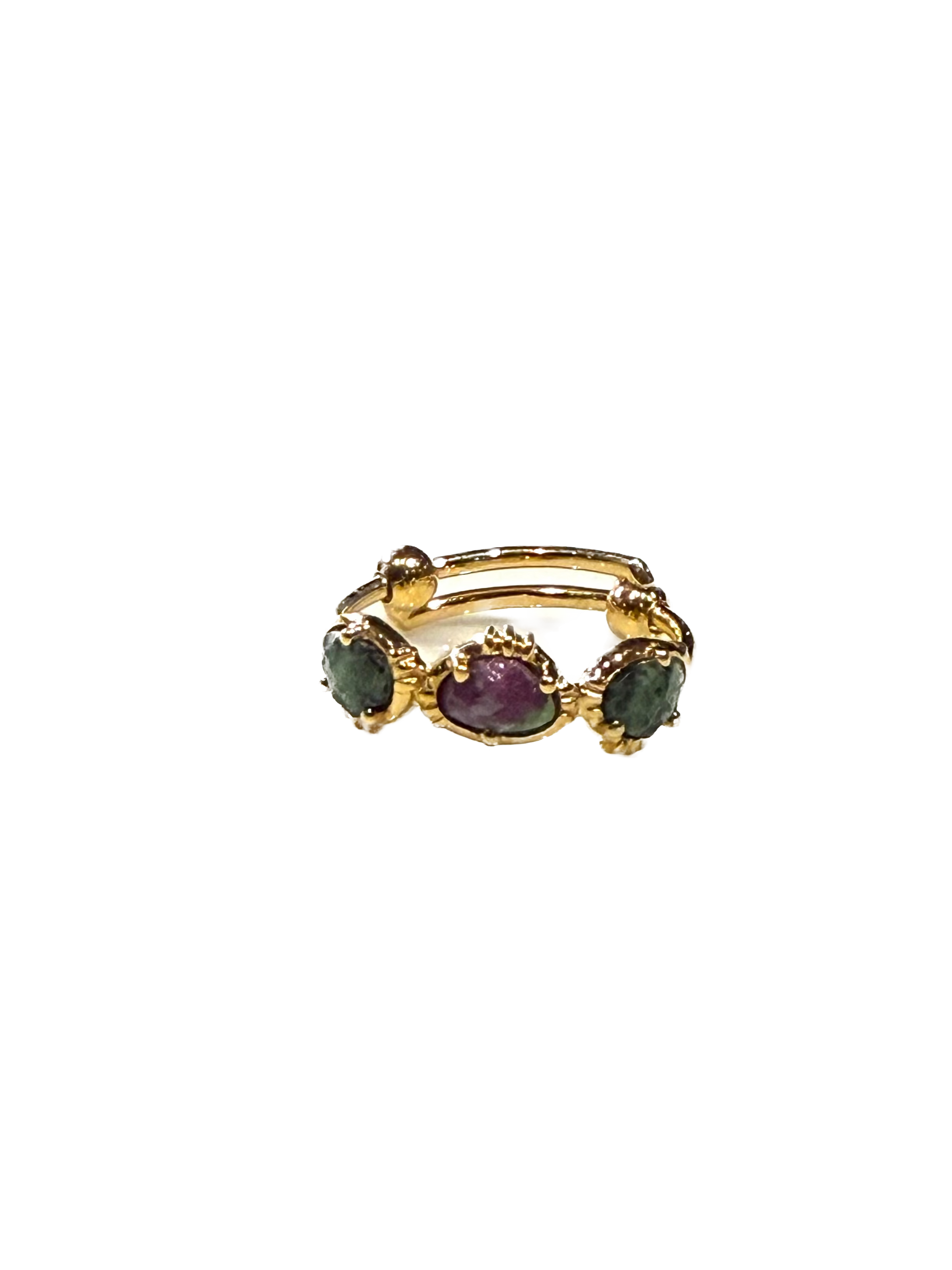 AU FIL DE LO - Bague Trois Pierres Rubizoisite