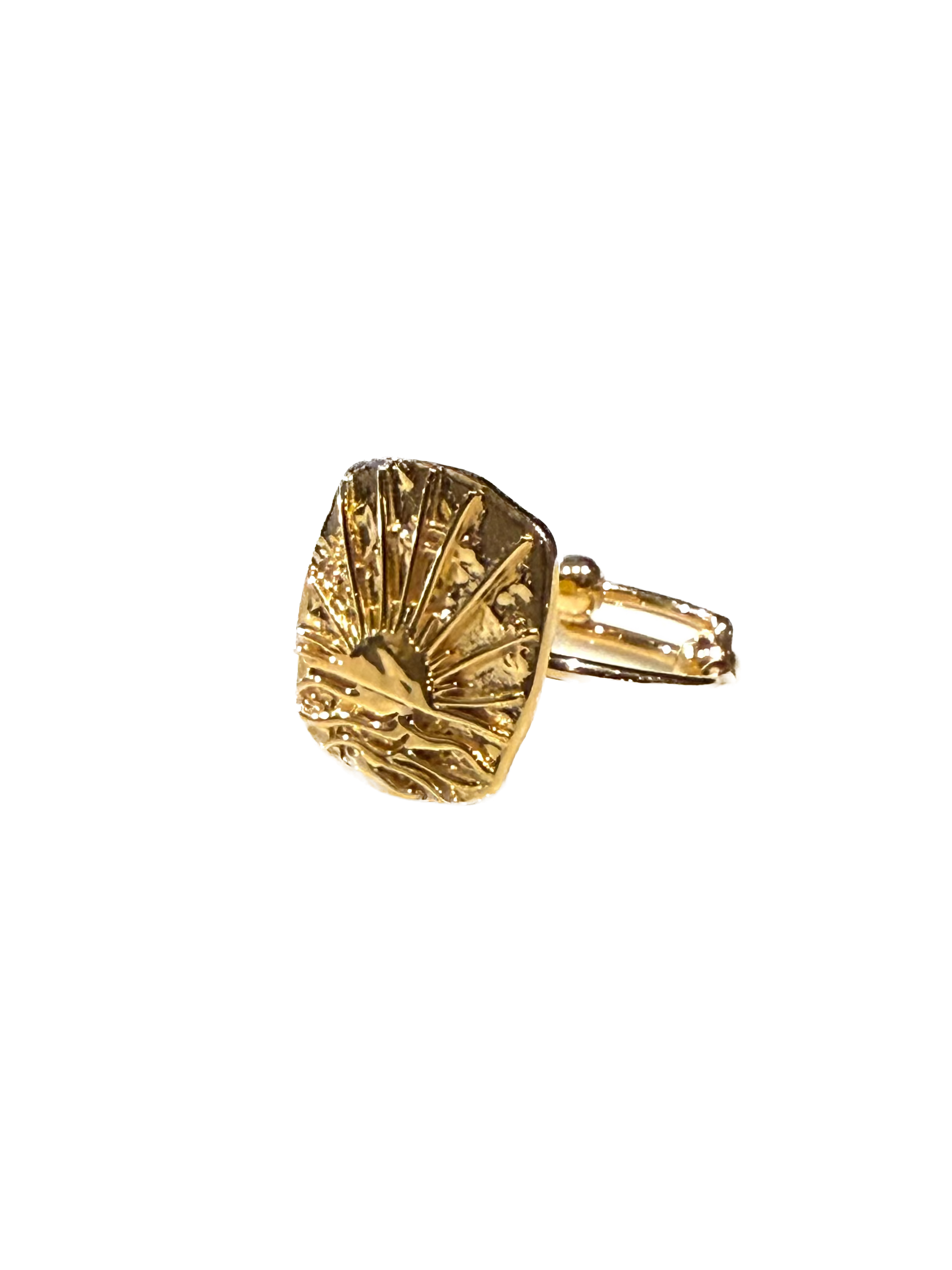 AU FIL DE LO - Bague Médaille Soleil