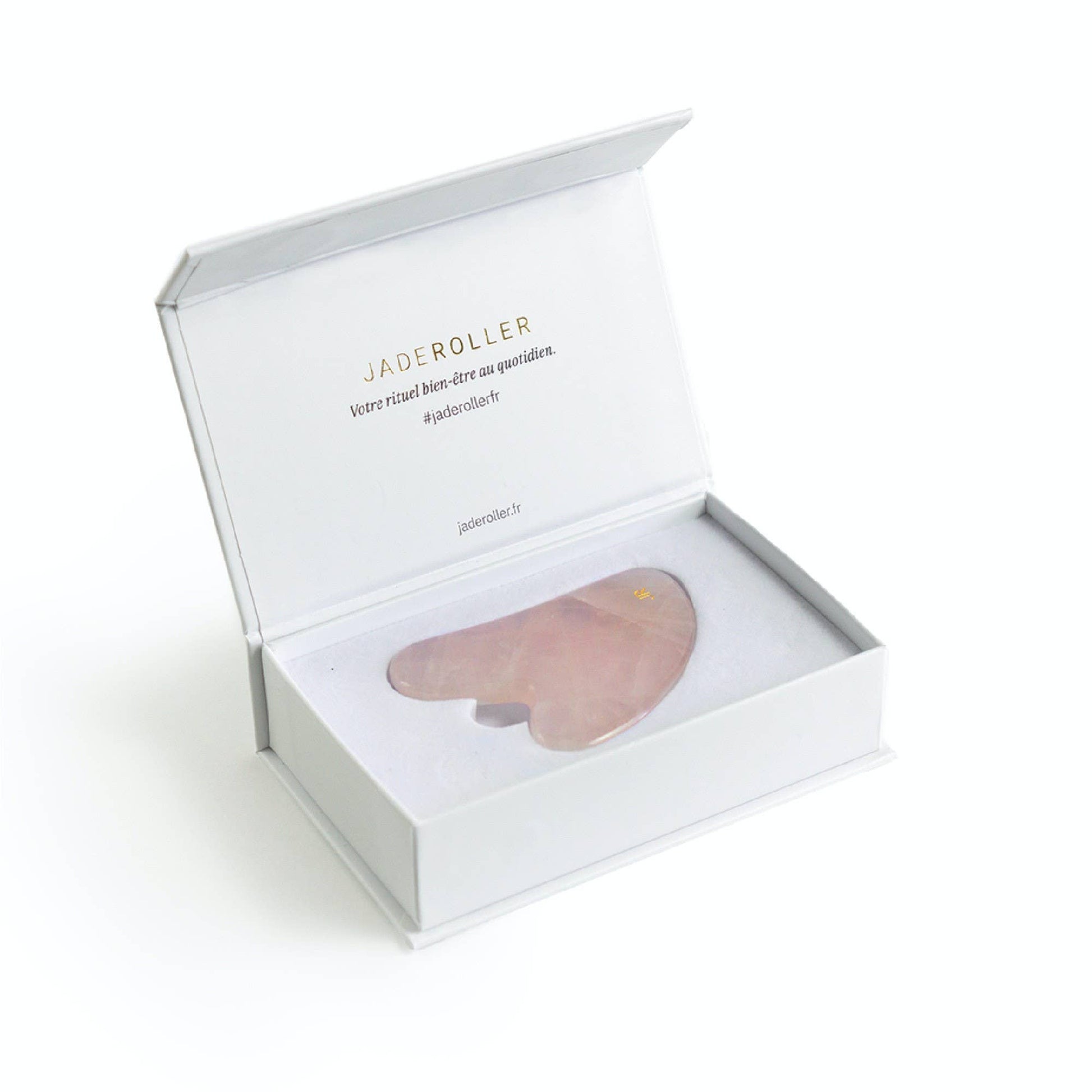 JADE ROLLER - Gua Sha Quartz Rose