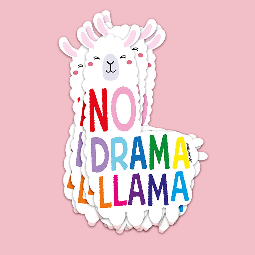 Pas de Drame Lama – vue 3 – Autocollant géeant | George Genève