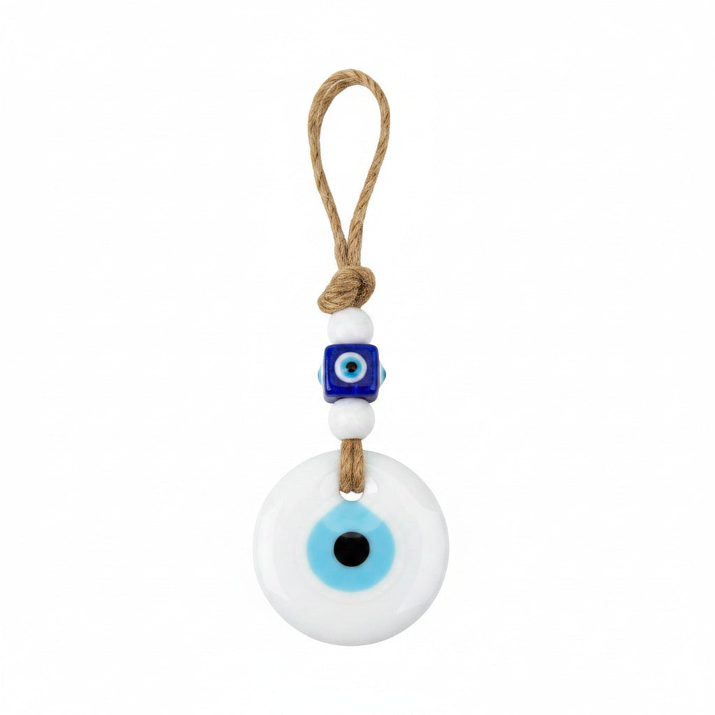 EVILEYE - Oeil en verre blanc