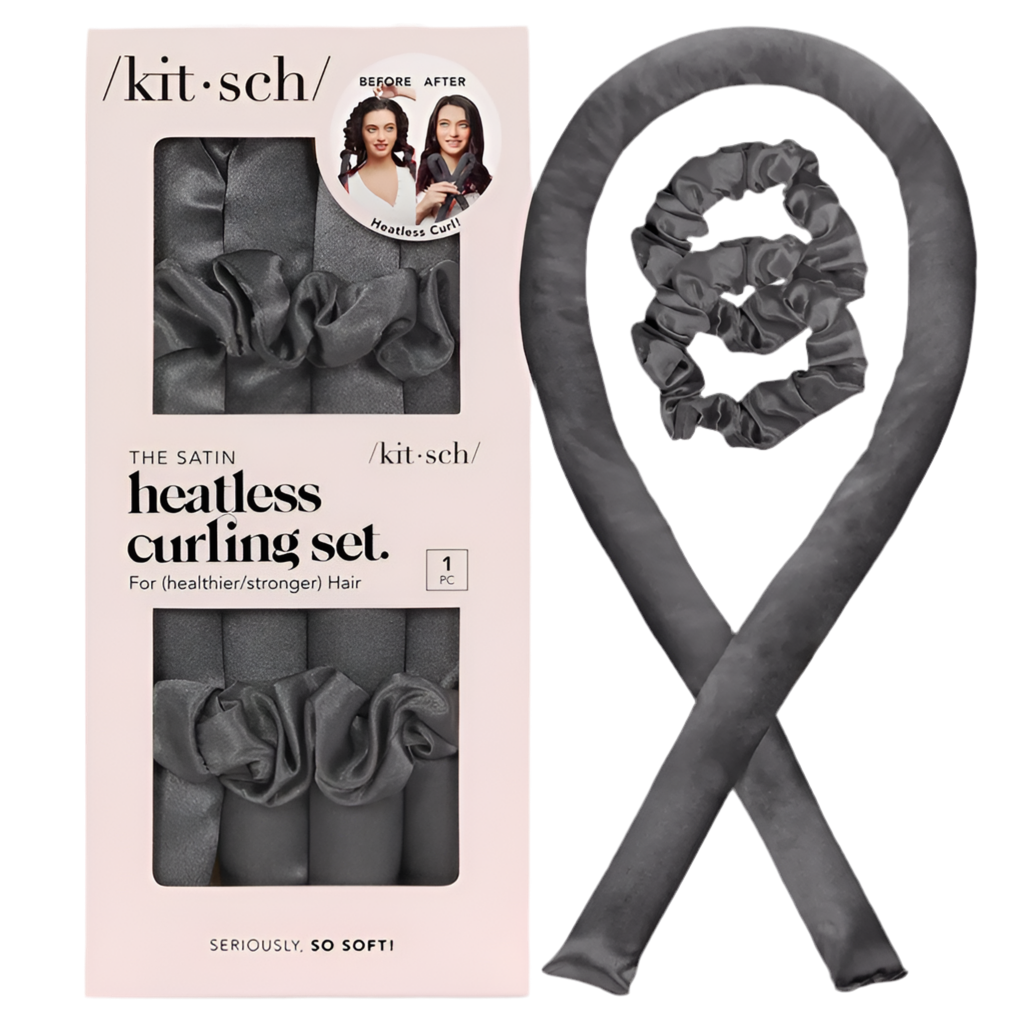 KITSCH - Set de bouclage satiné gris