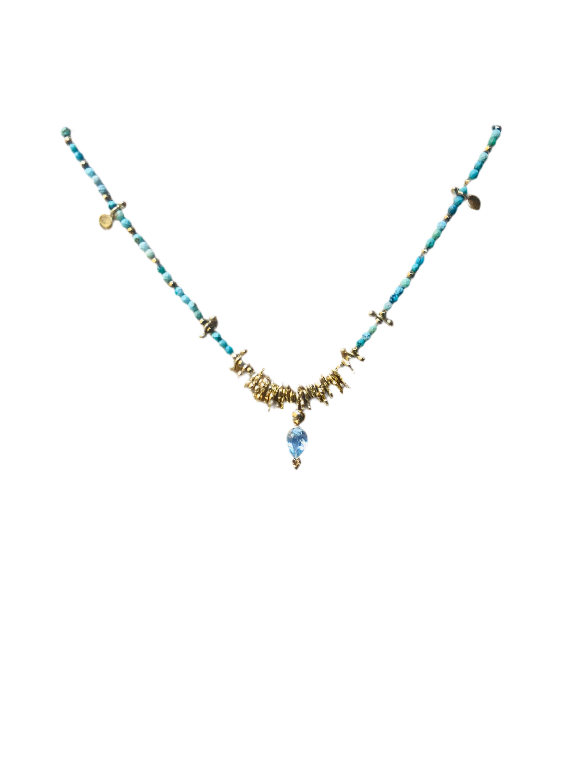 ROOM SERVICE - Collier Gaia turquoise
