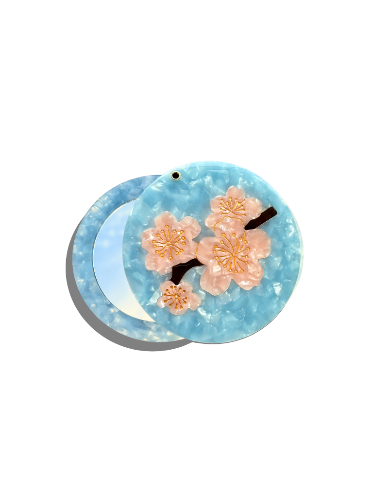 SOLAR ECLIPSE - Compact Mirror Fleur de Cerisier