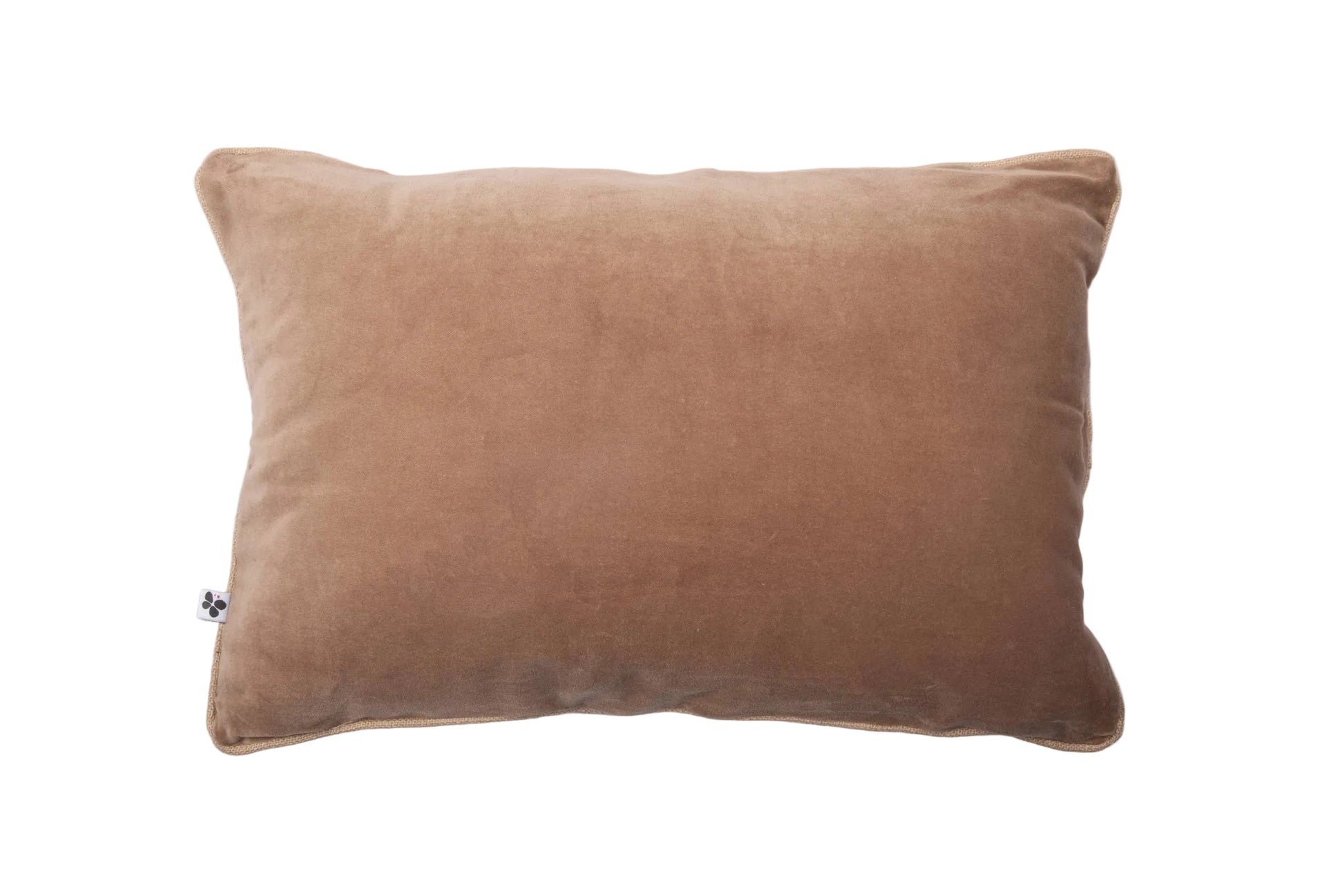 Coussin Cesar Camel en velours de coton 40 x 60 cm, L'effet Papillon, George Genève