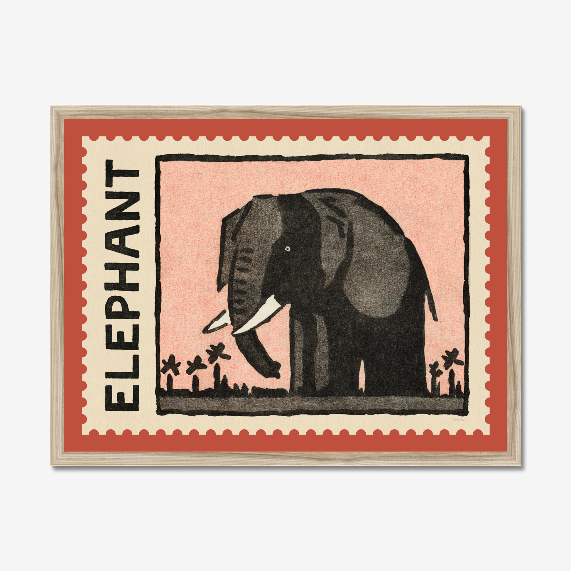 ROOMYTOWN - Affiche Vintage Eléphant