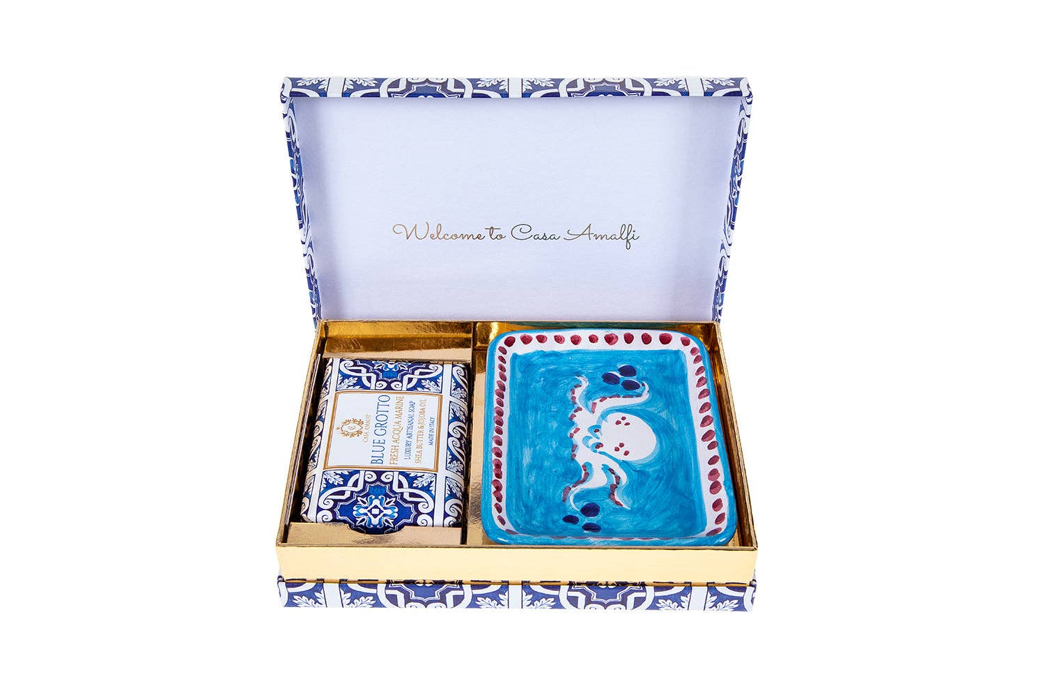 CASA AMALFI - Coffret Savon + Porte-Savon