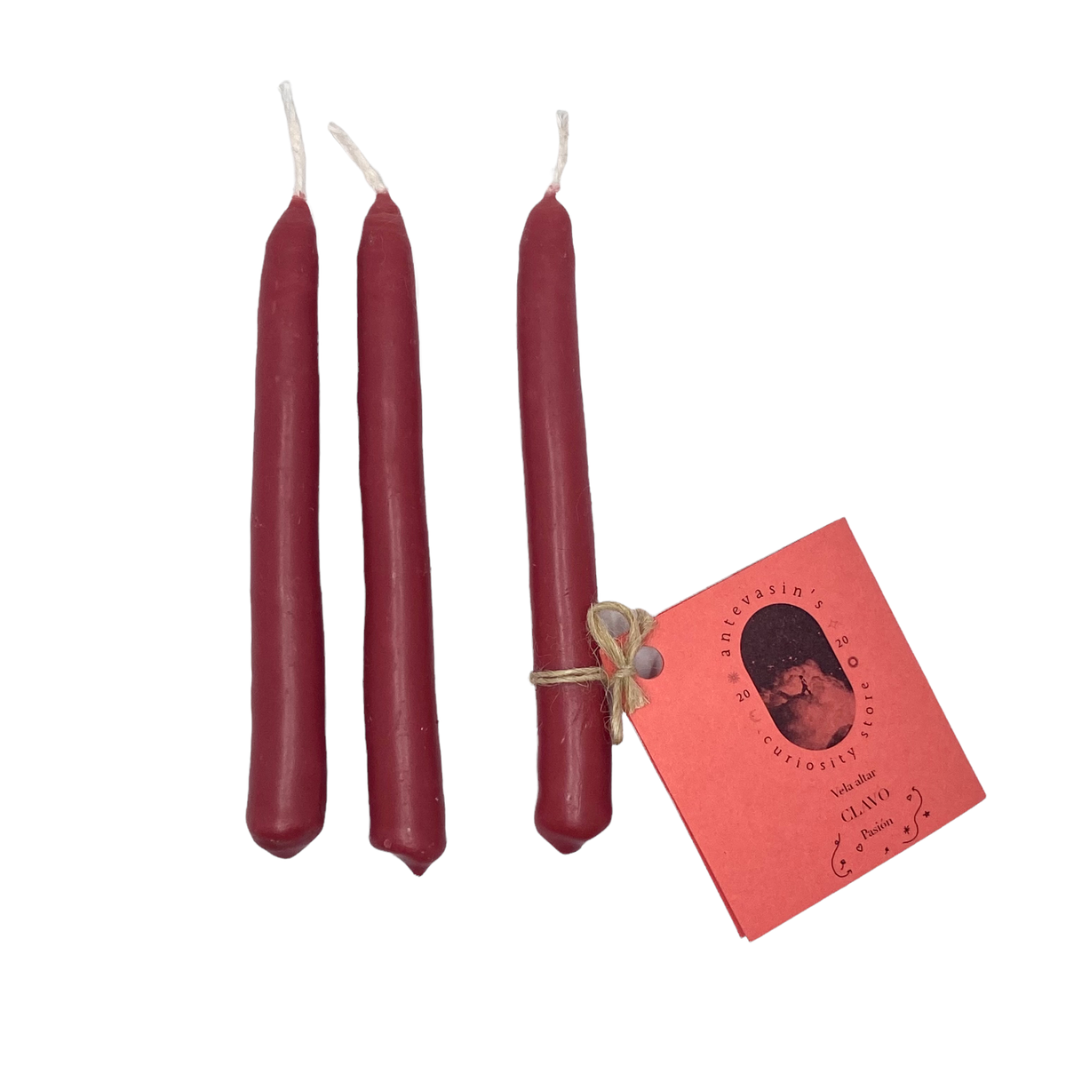 Bougie rituelle Clavo rouge 15 g à l'huile essentielle de girofle, Antevasin's Store, George Genève