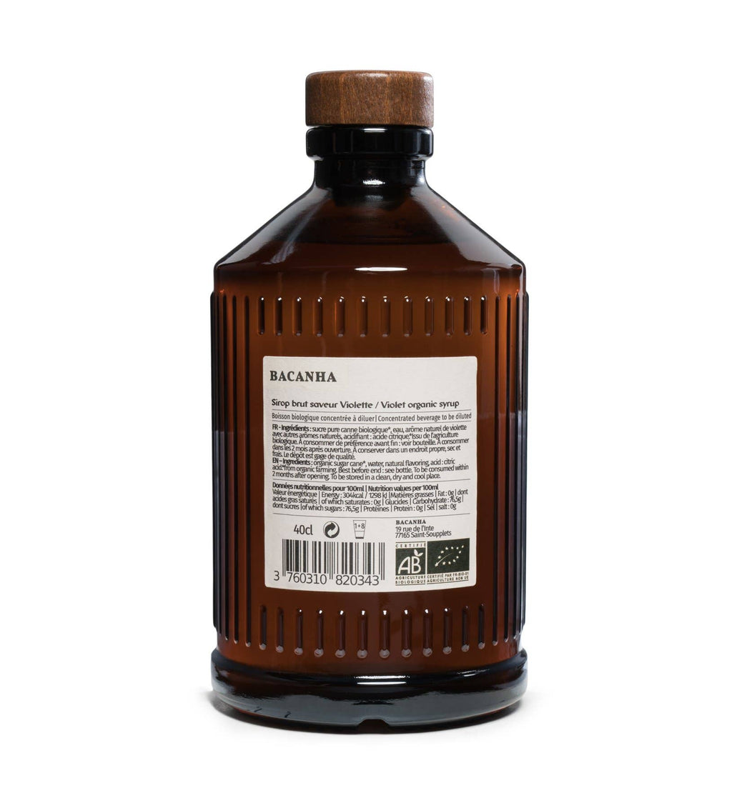 BACANHA - Sirop de Violette Brut