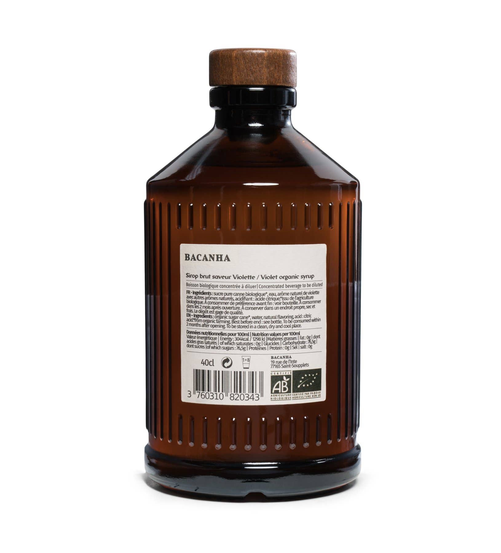BACANHA - Sirop de Violette Brut