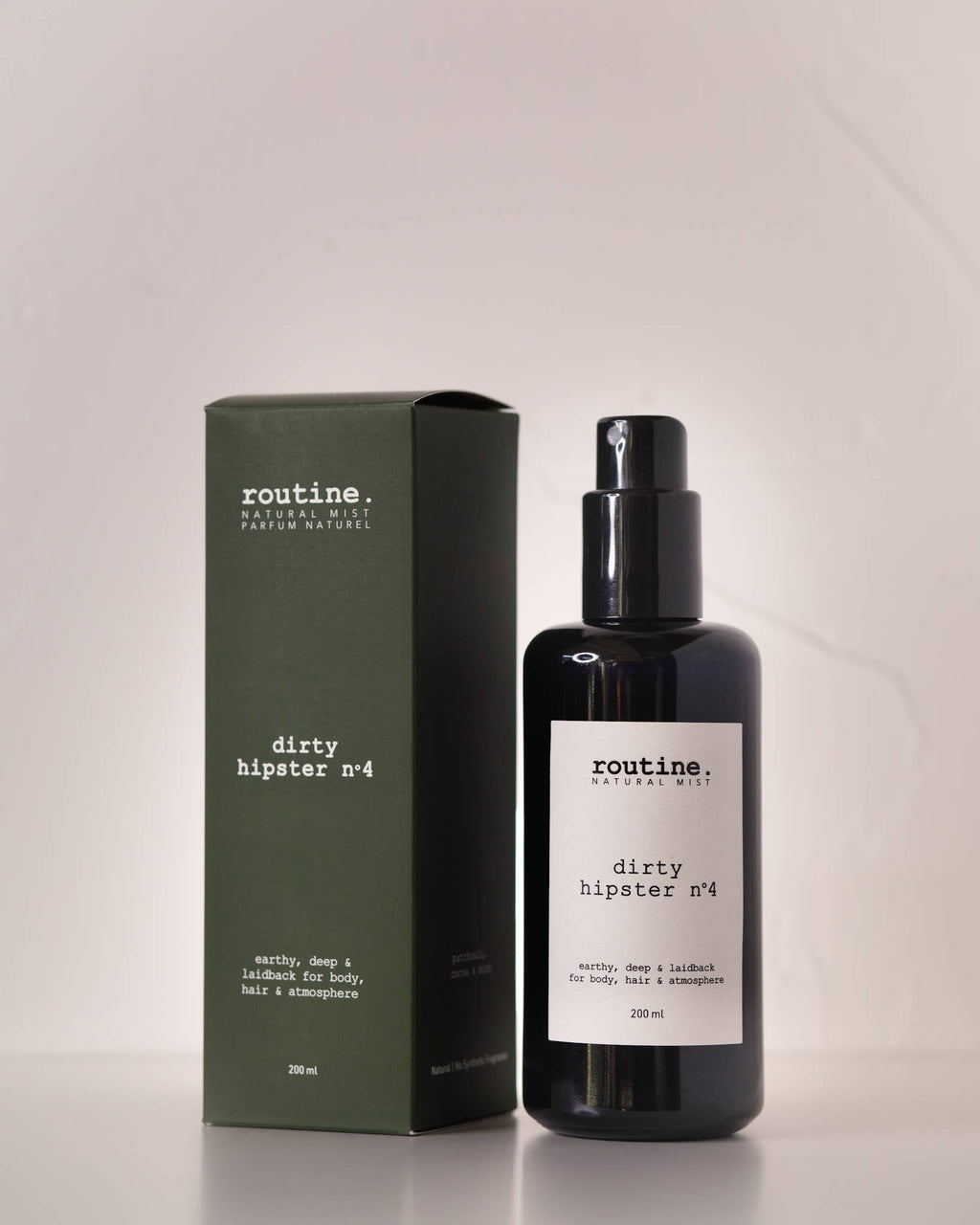 Brume naturelle corps et cheveux 200ml Dirty Hipster No.4 patchouli cacao – ROUTINE