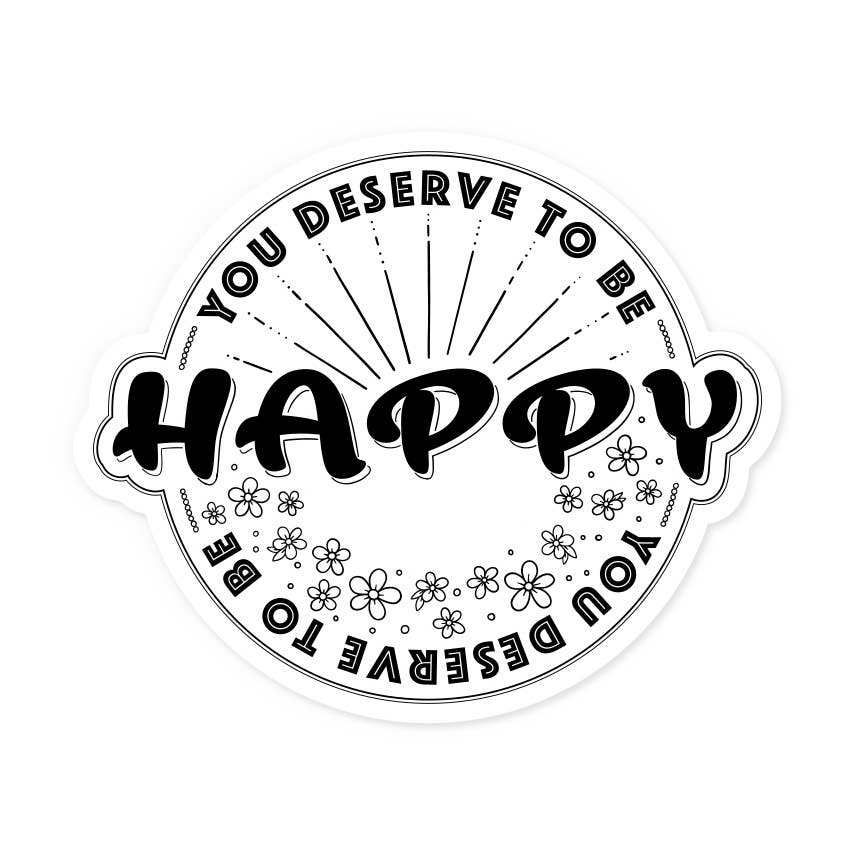 Happy – Autocollant | George Genève