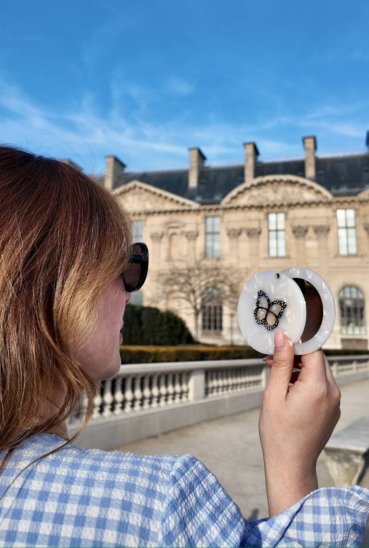 SOLAR ECLIPSE - Compact Mirror Papillon
