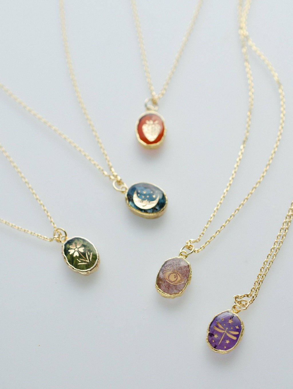 JILL MAKES - Collier Pendentif Libellule en Améthyste