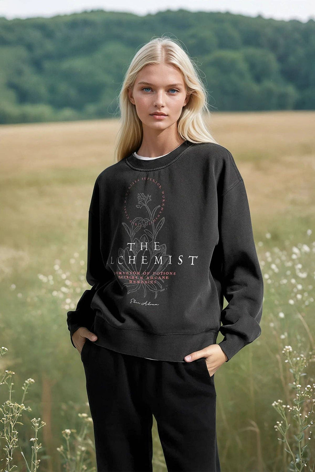 Sweatshirt The Alchemist – vue 2 – EDEN ASHRAM | George Genève