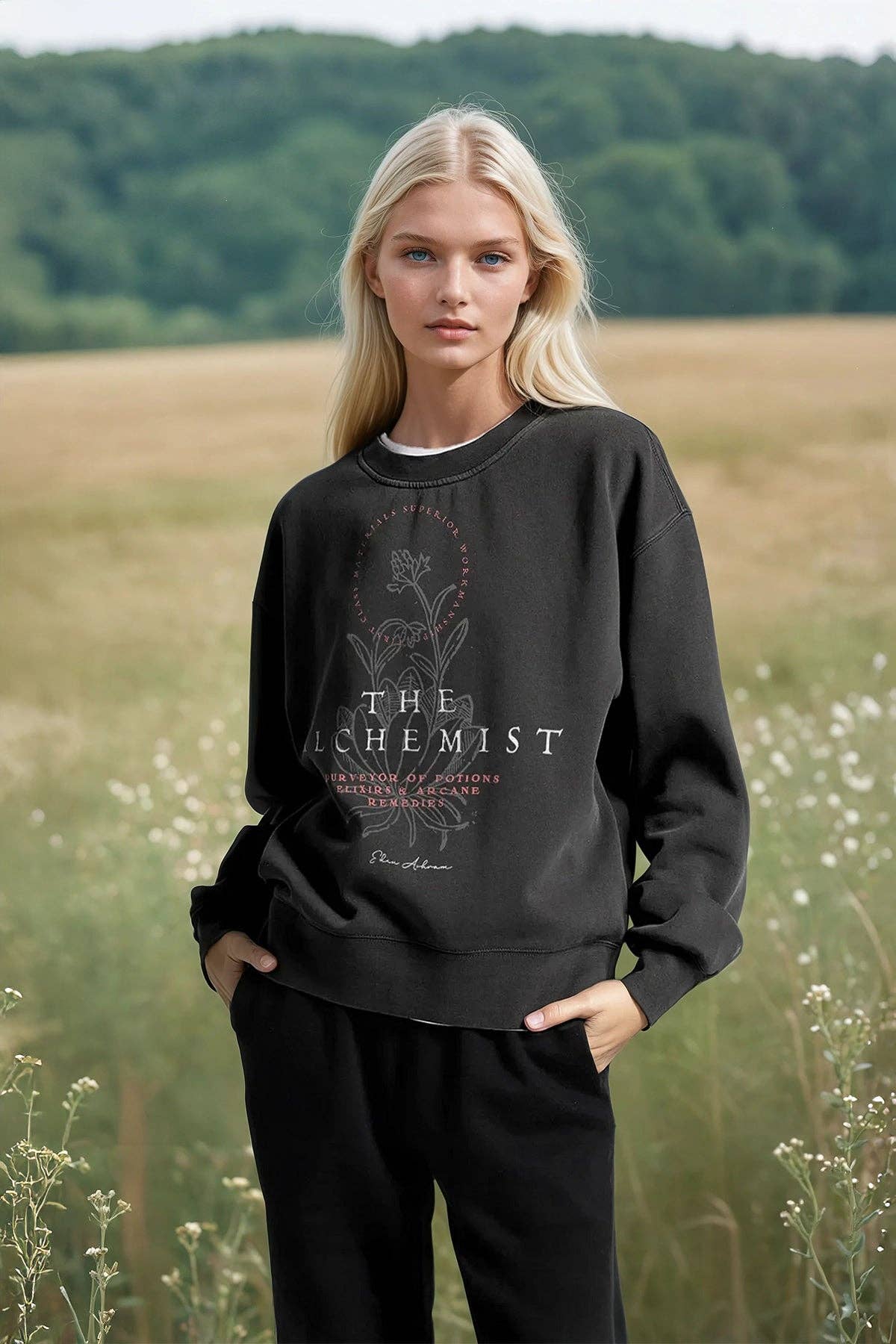 Sweatshirt The Alchemist – vue 2 – EDEN ASHRAM | George Genève