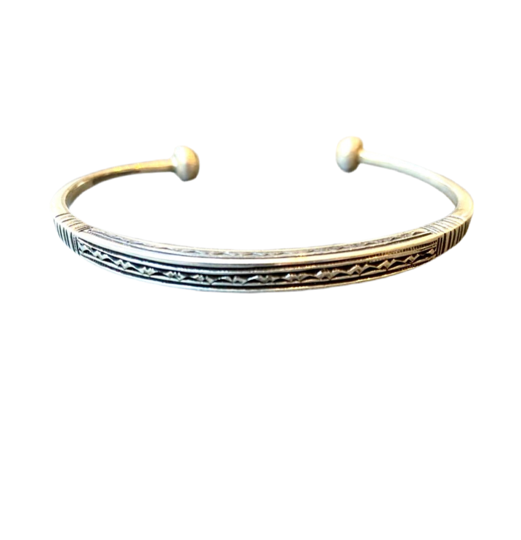 Bracelet en argent du Nigéria - 3
