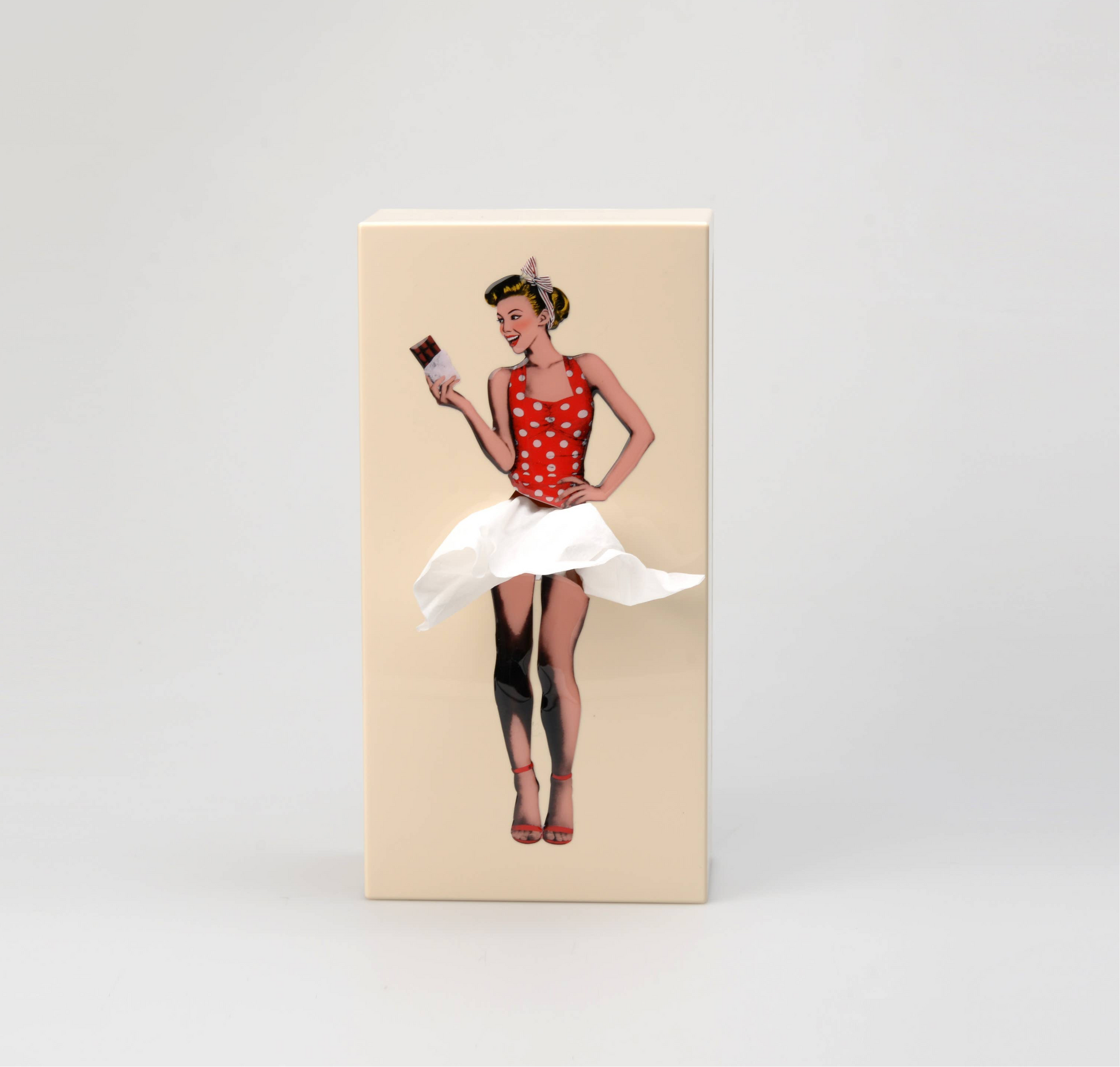 SPEXTRUM - Boîte à mouchoirs Flying Skirt Rose