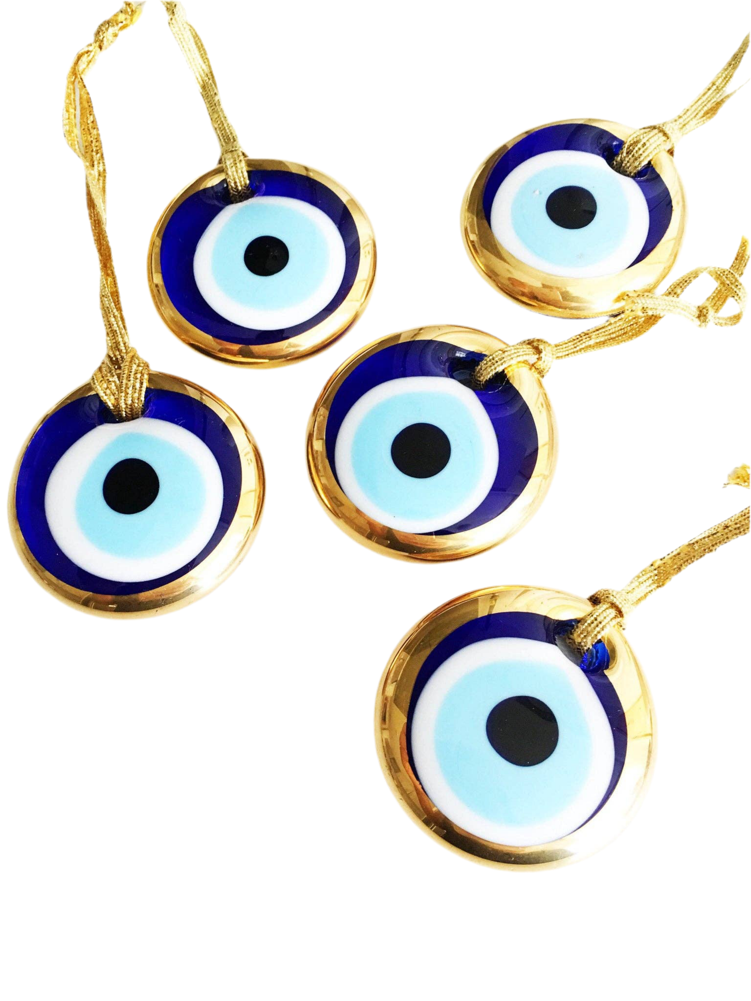 EVILEYE - Oeil en verre bord doré S