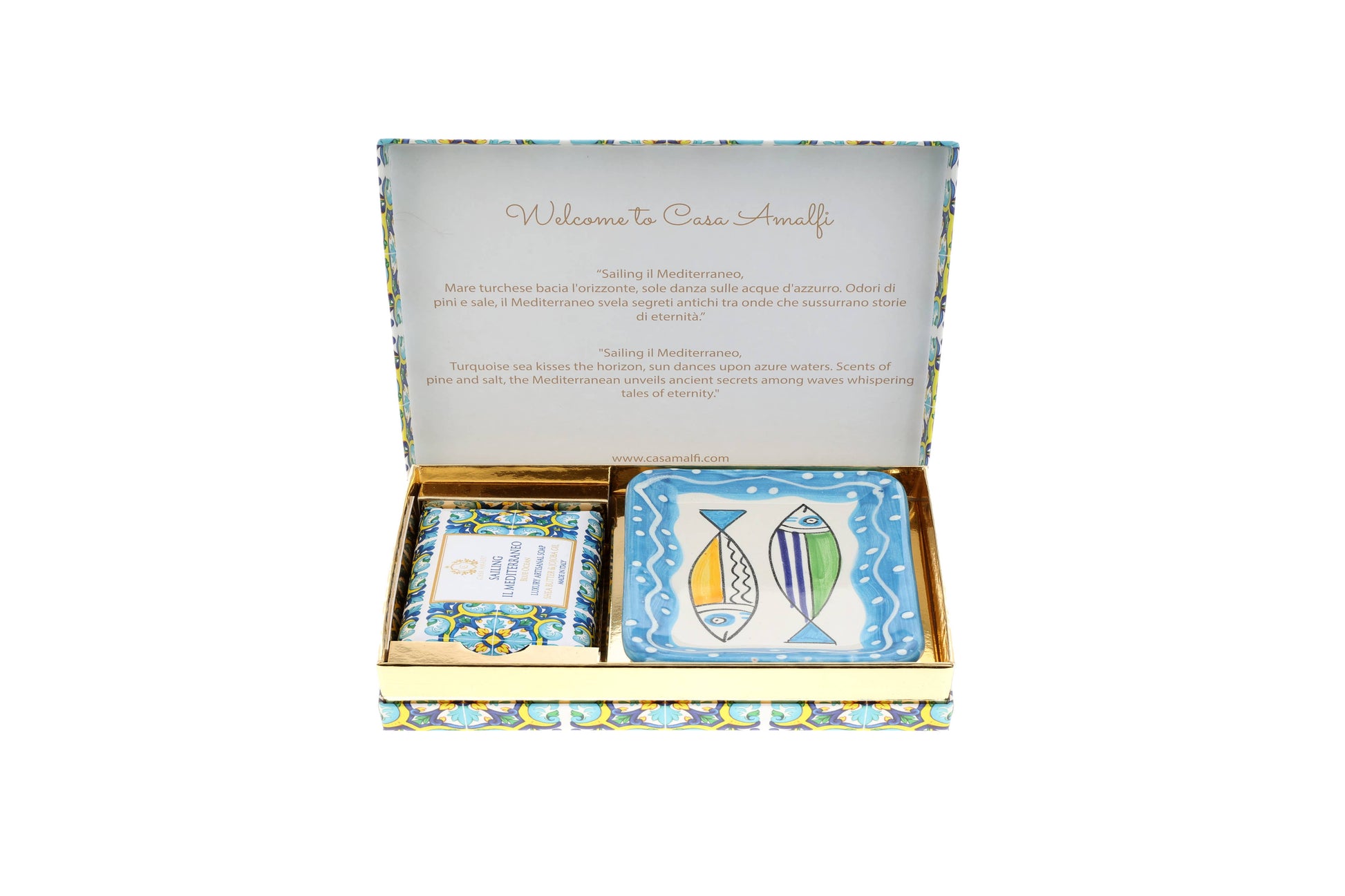CASA AMALFI - Coffret Savon + Porte Savon