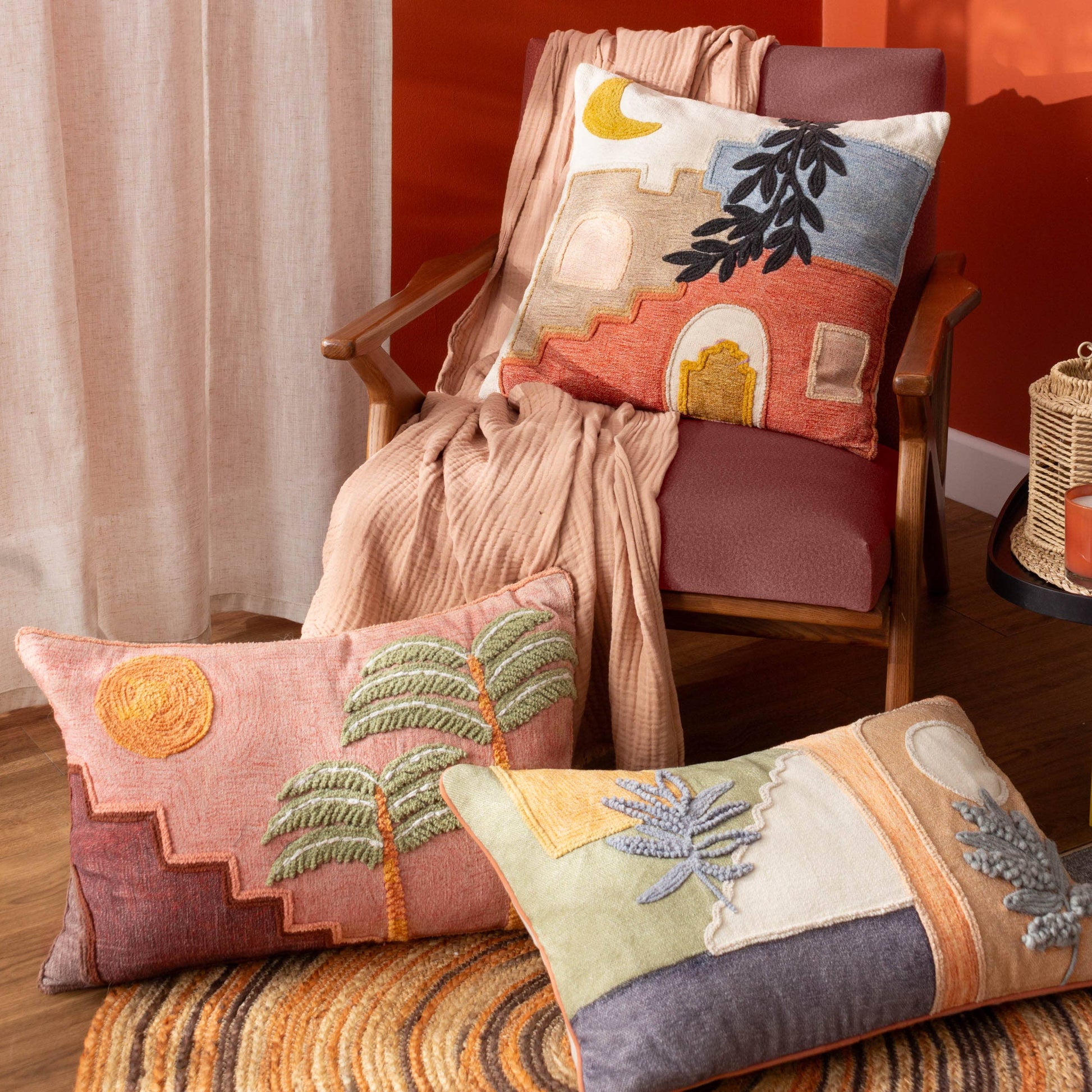 RIVA - Coussin brodé Moloko