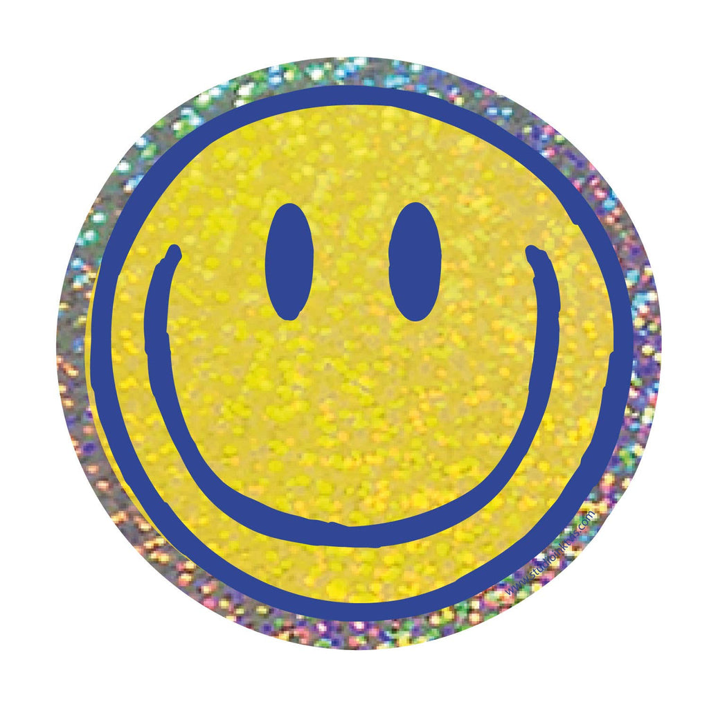 Smiley – vue 3 – Autocollant géant | George Genève
