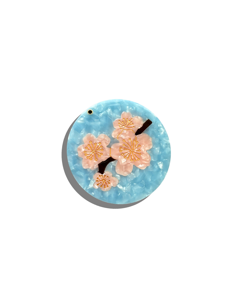 SOLAR ECLIPSE - Compact Mirror Fleur de Cerisier