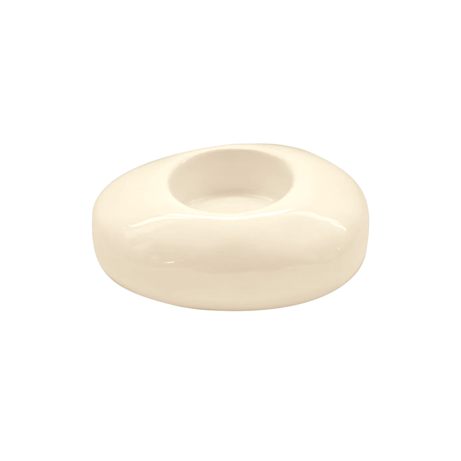 OPJET - Bougeoir Galet marron