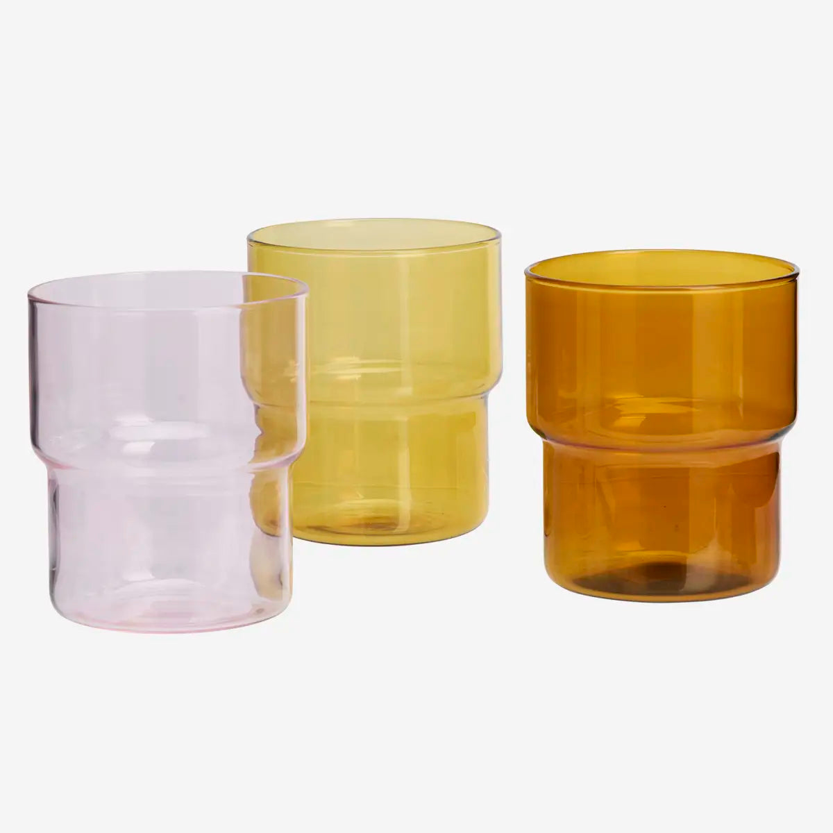 Duo Verres Ambre – vue 2 – MADAM STOLTZ | George Genève