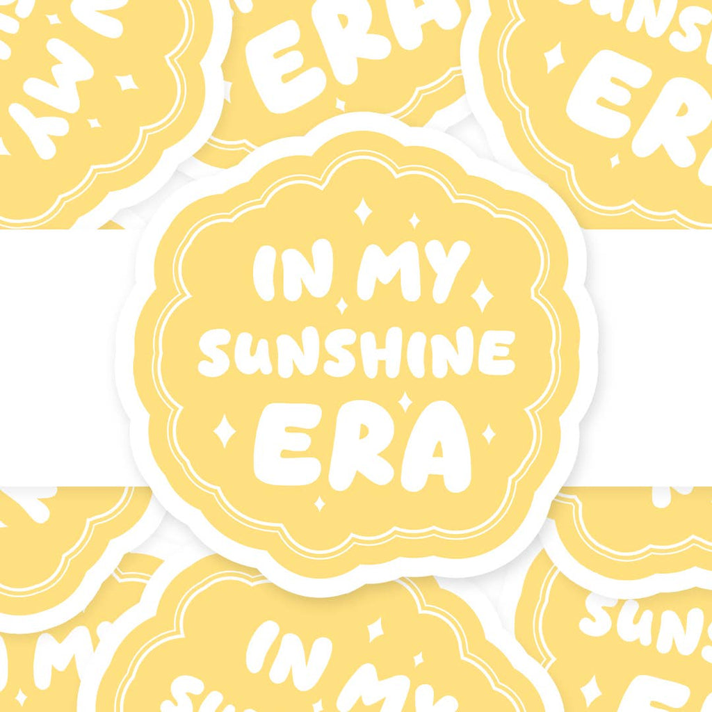 In My Sunshine Era – vue 2 – Autocollant | George Genève