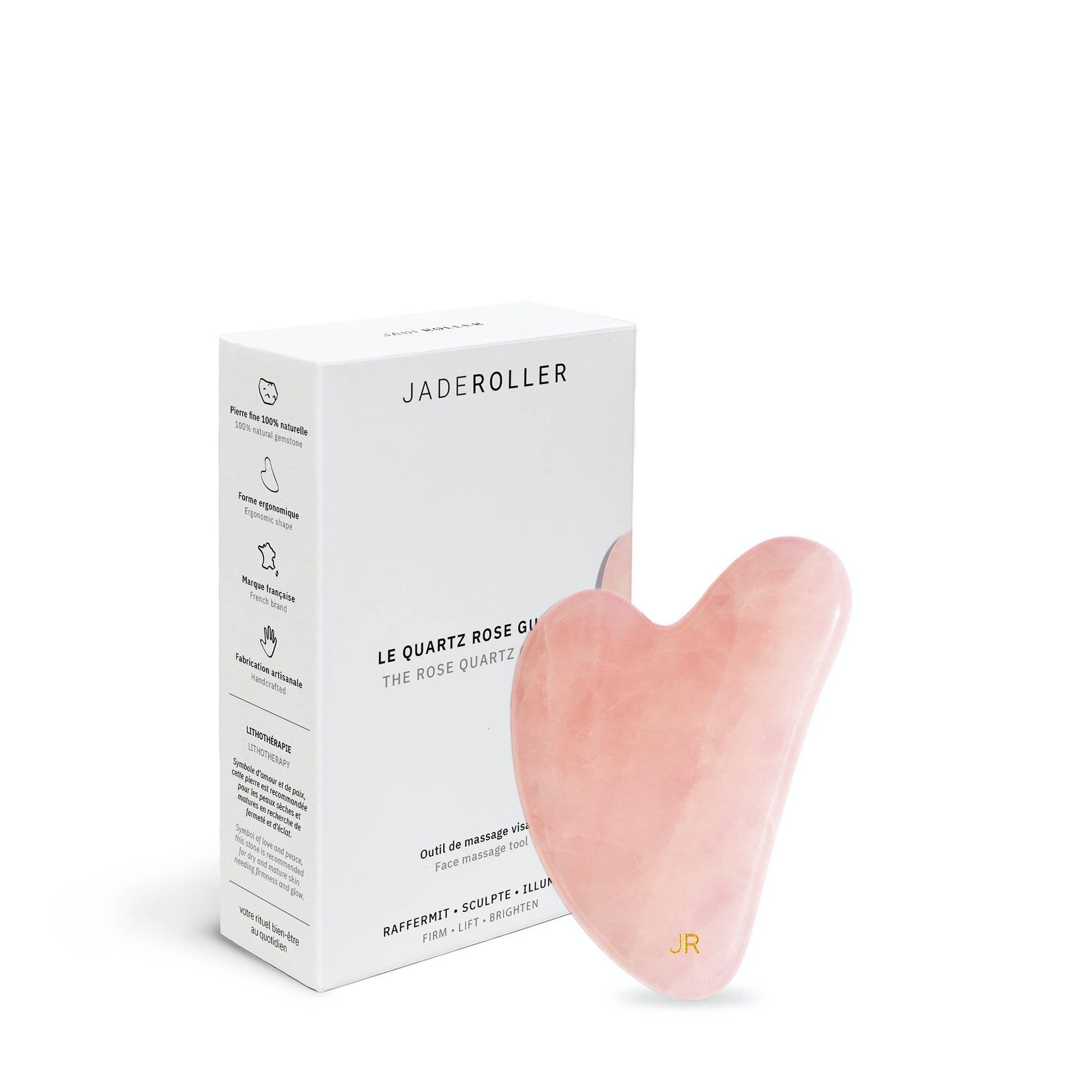 JADE ROLLER - Gua Sha Quartz Rose