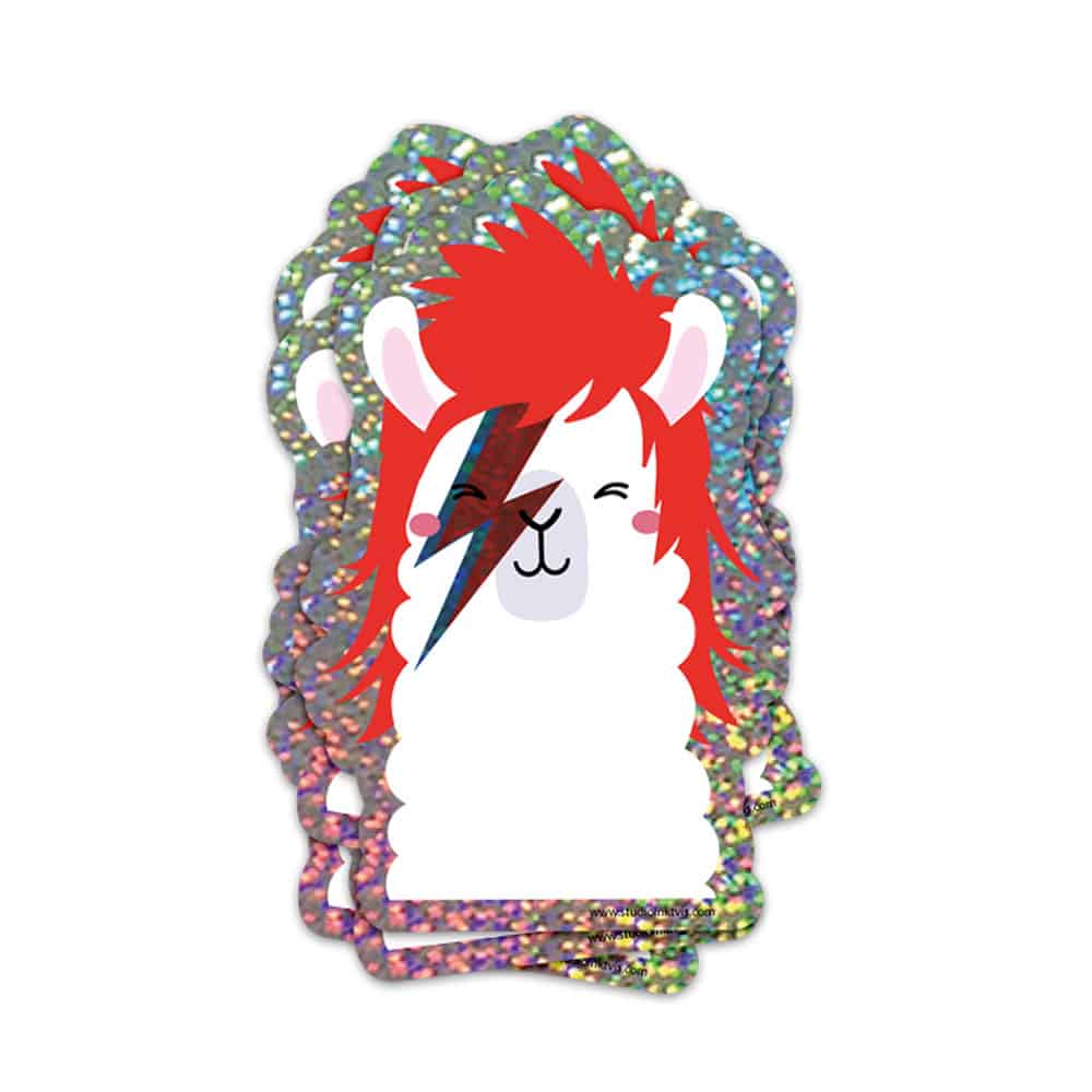 David Bowie Ziggy Stardust Lama – Autocollant géant | George Genève