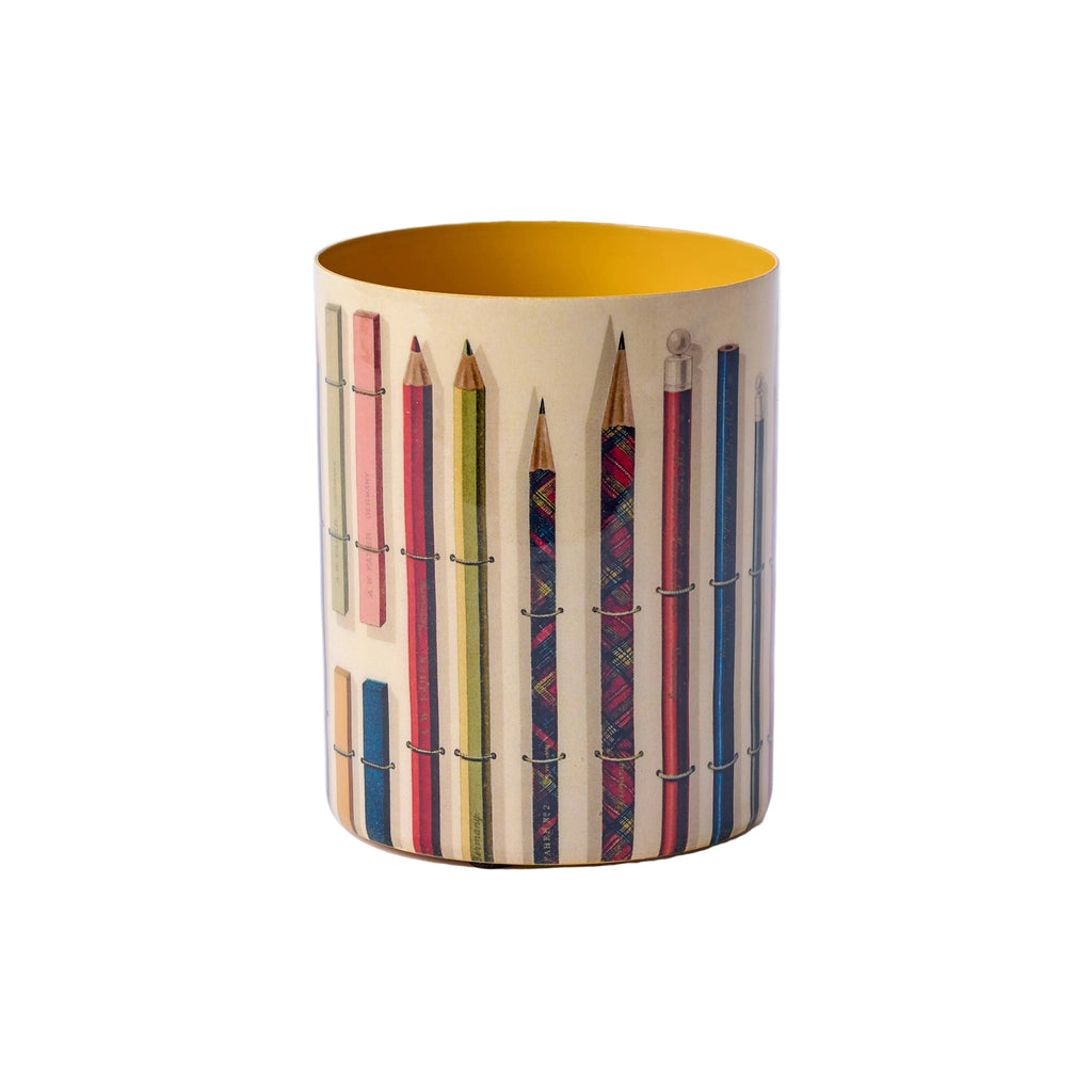 ROOMYTOWN - Pot en émail Fleurs Crayons & Craies