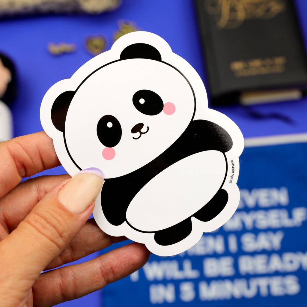 Panda – vue 2 – Autocollant géant | George Genève