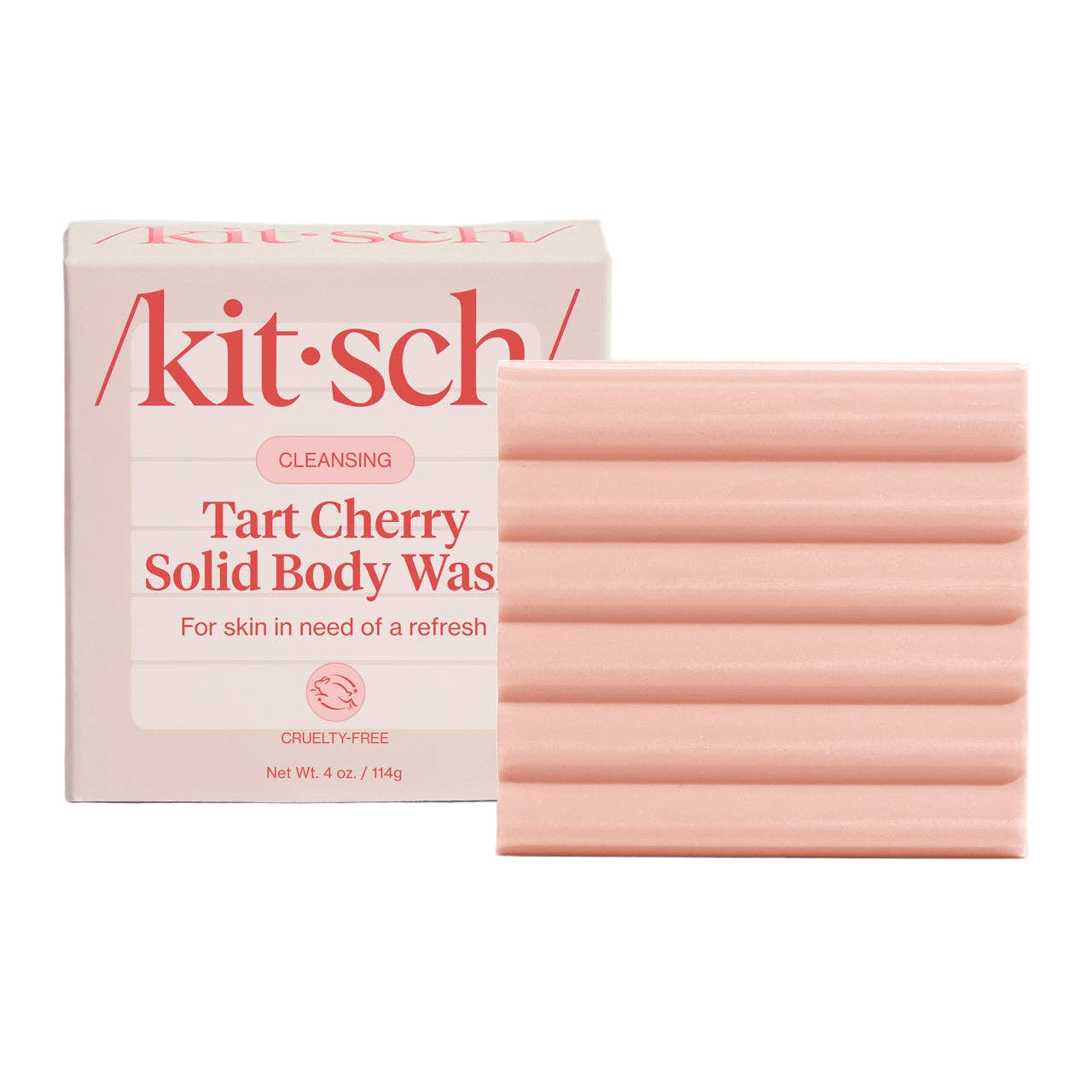 KITSCH - Gel Douche Solide à la Cerise Acidulée Purifiante