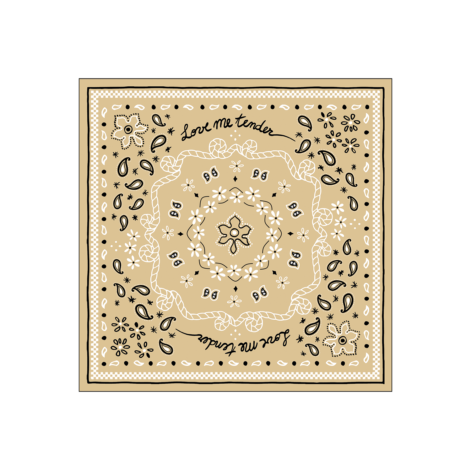 Serviette papier bandana beige x20 – Opjet Paris | George Genève