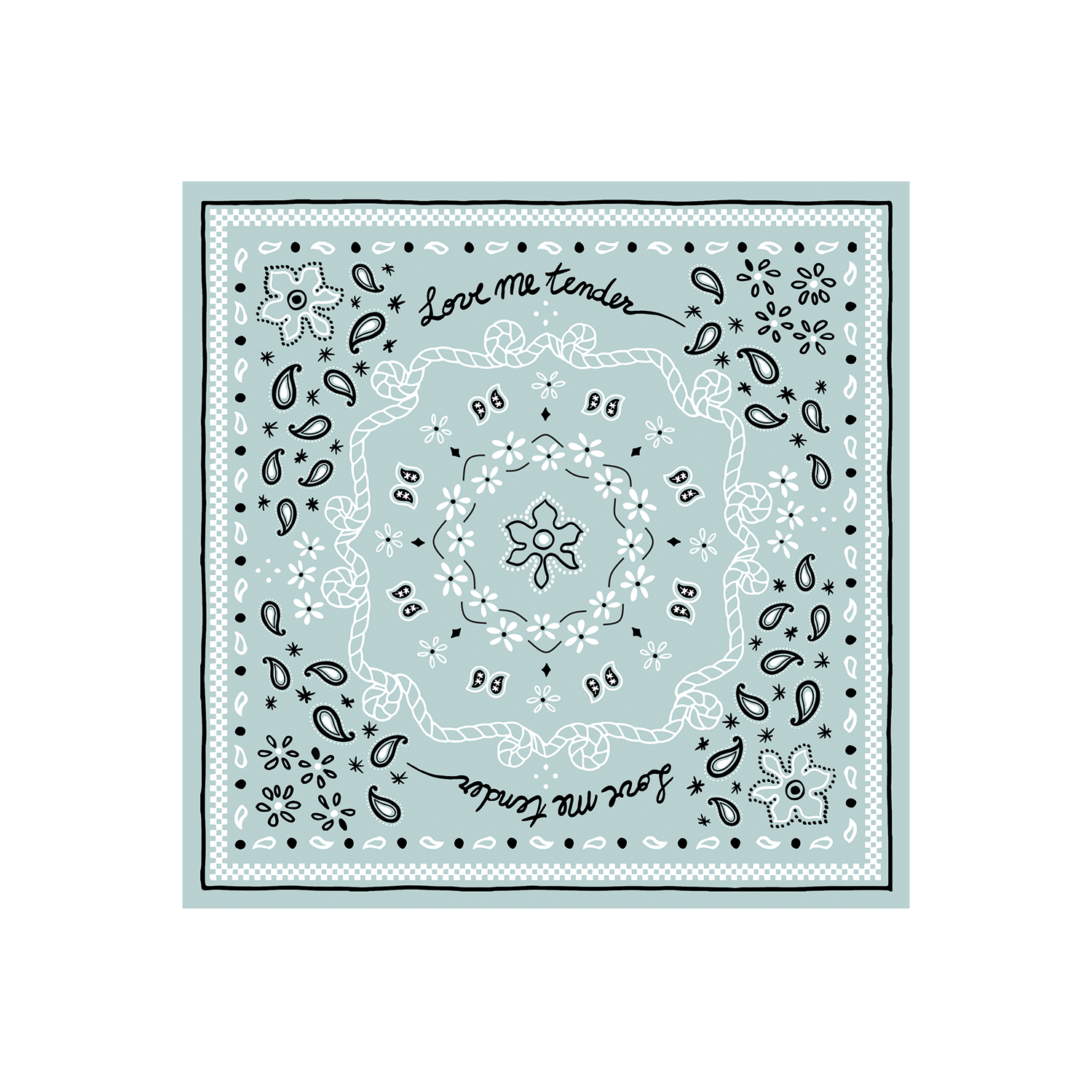Serviette papier bandana bleu ciel x20 – Opjet Paris | George Genève