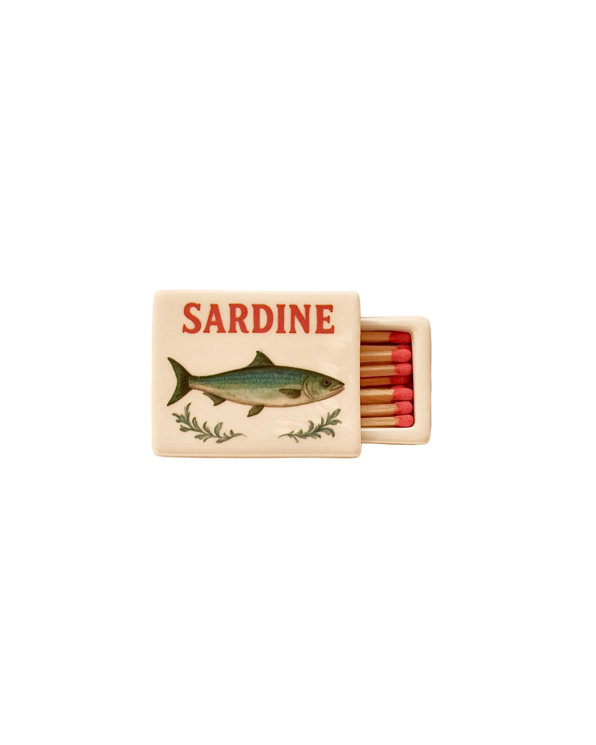 Boîte d'allumettes Sardine, tiroir ouvert – INI CERAMIQUE