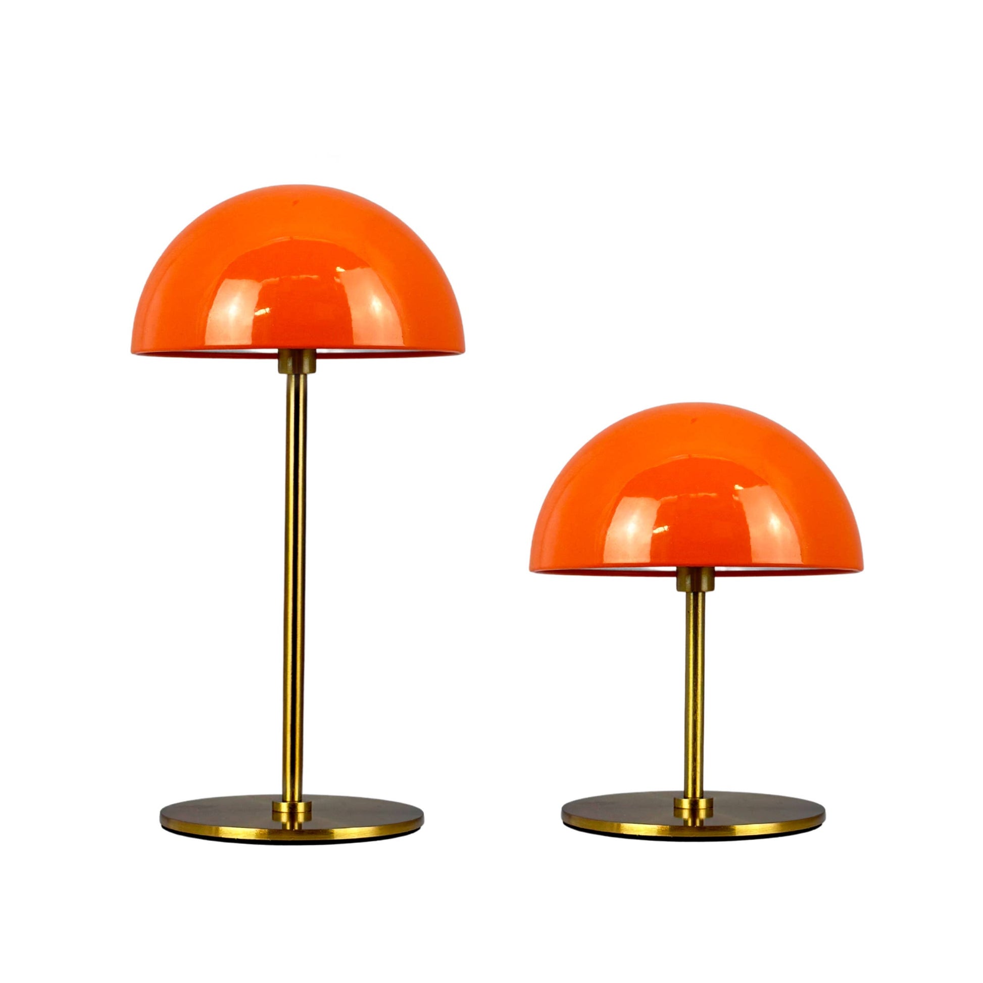 ALONG 2 Mini Lampes de Table Orange/Laiton – vue 2 – Dyberg Larsen | George Genève