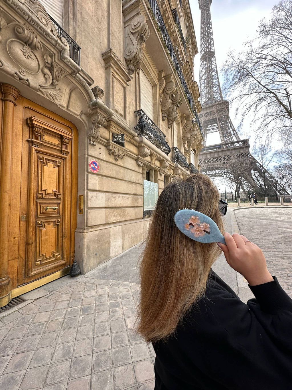 SOLAR ECLIPSE - Brosse à cheveux Fleur de Cerisier
