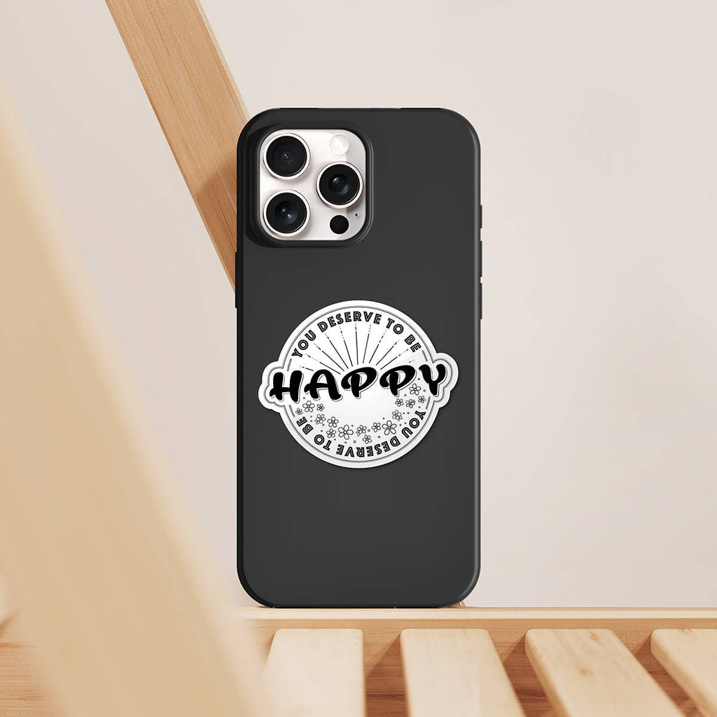 Happy – vue 2 – Autocollant | George Genève