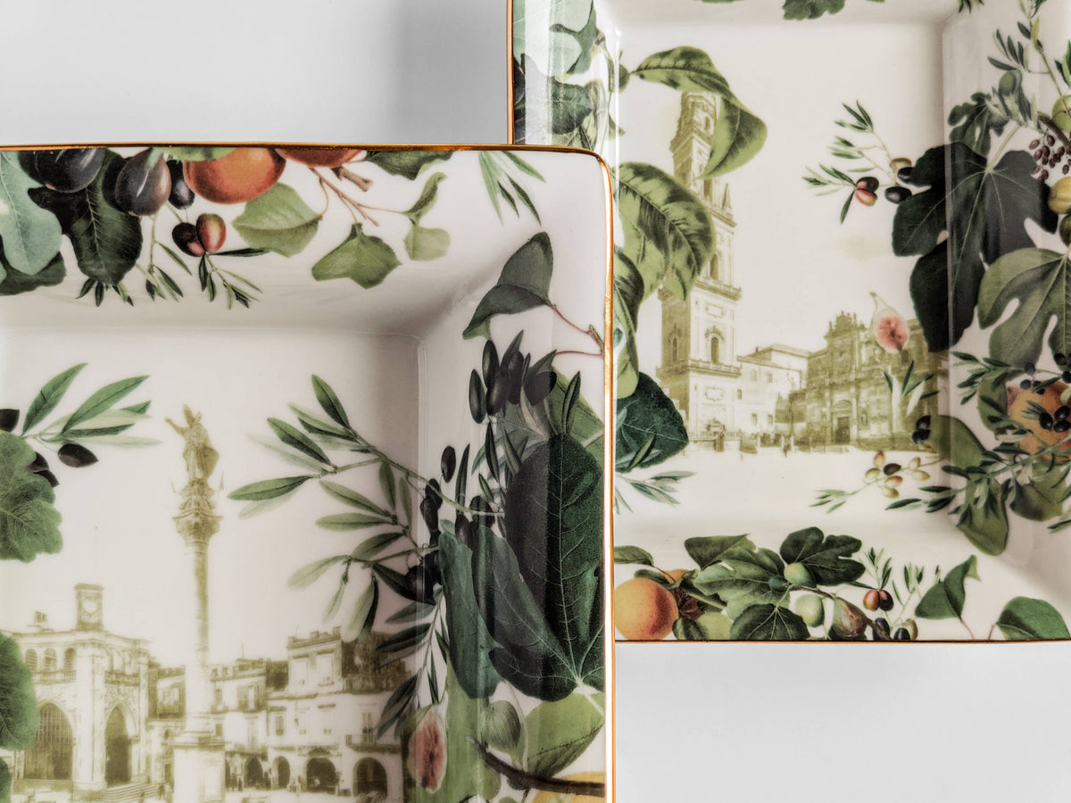 Vide-poche Apulie en porcelaine décorée à la main – Grand Tour, Vito Nesta