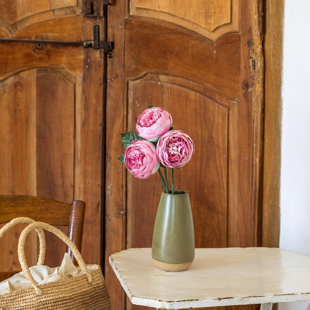 FLOWRETTE - Bouton de Pivoine Rose Foncé