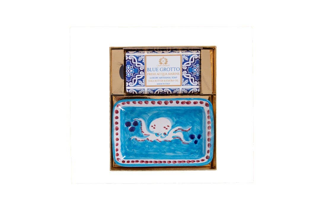 CASA AMALFI - Coffret Savon + Porte-Savon