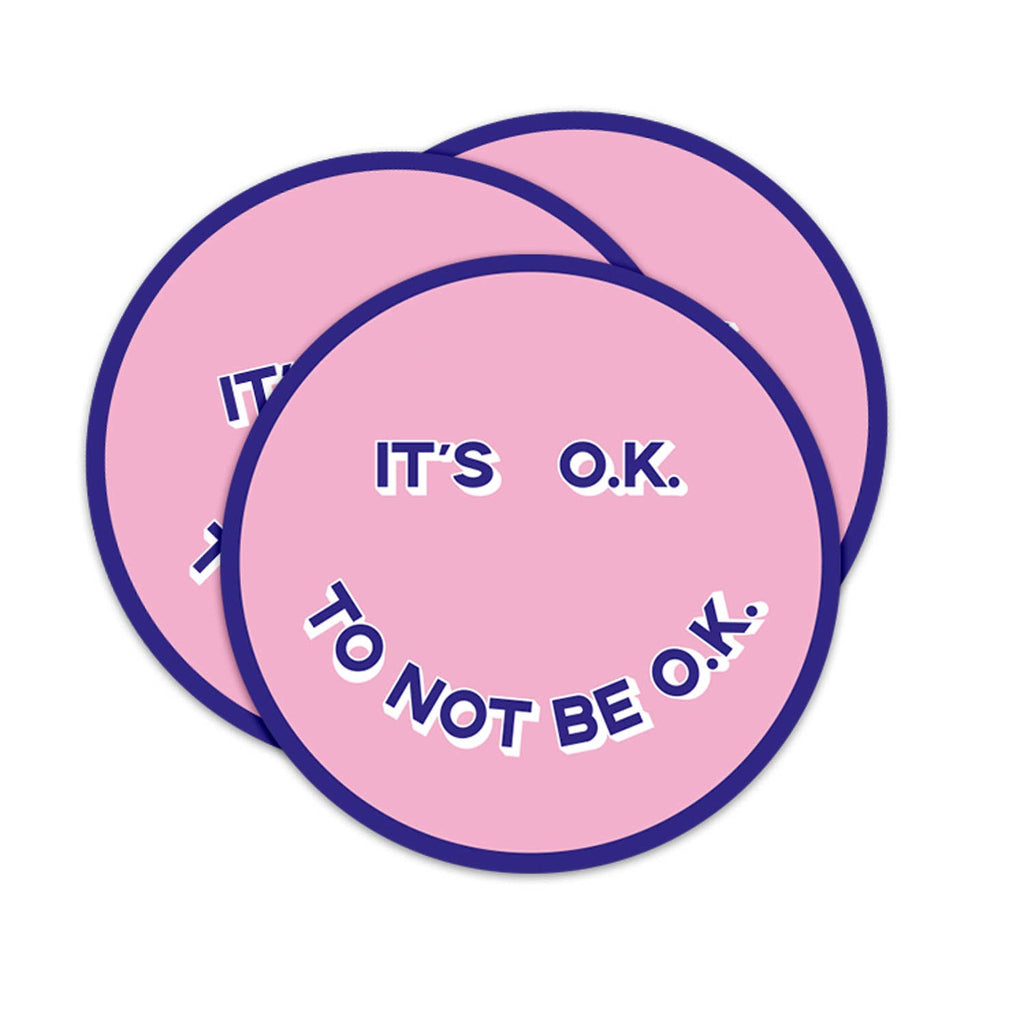 It's okay smiley – Autocollant géant | George Genève