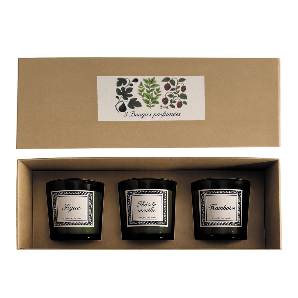 Coffret de 3 bougies parfumées Botanic – OPJET PARIS