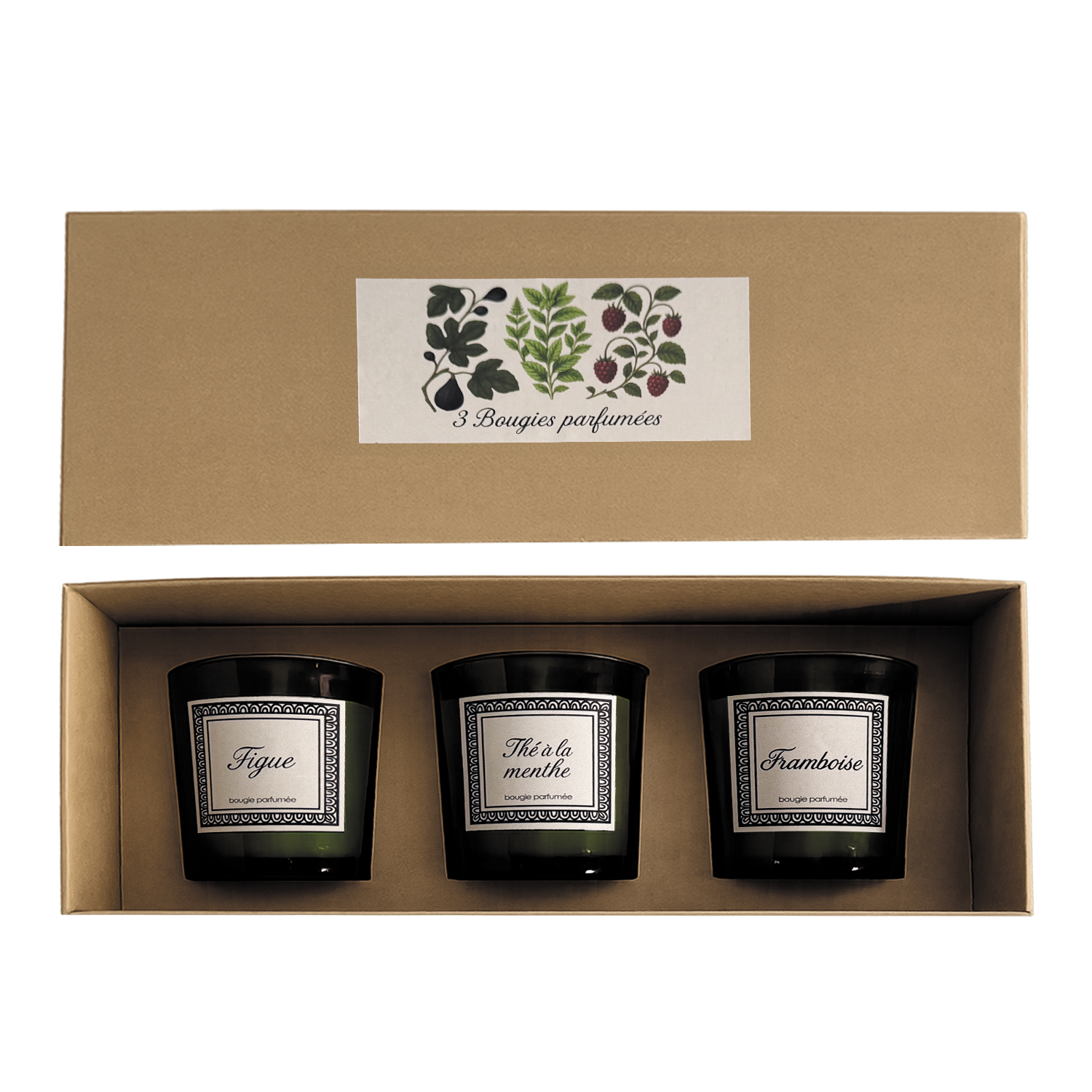 Coffret de 3 bougies parfumées Botanic – OPJET PARIS