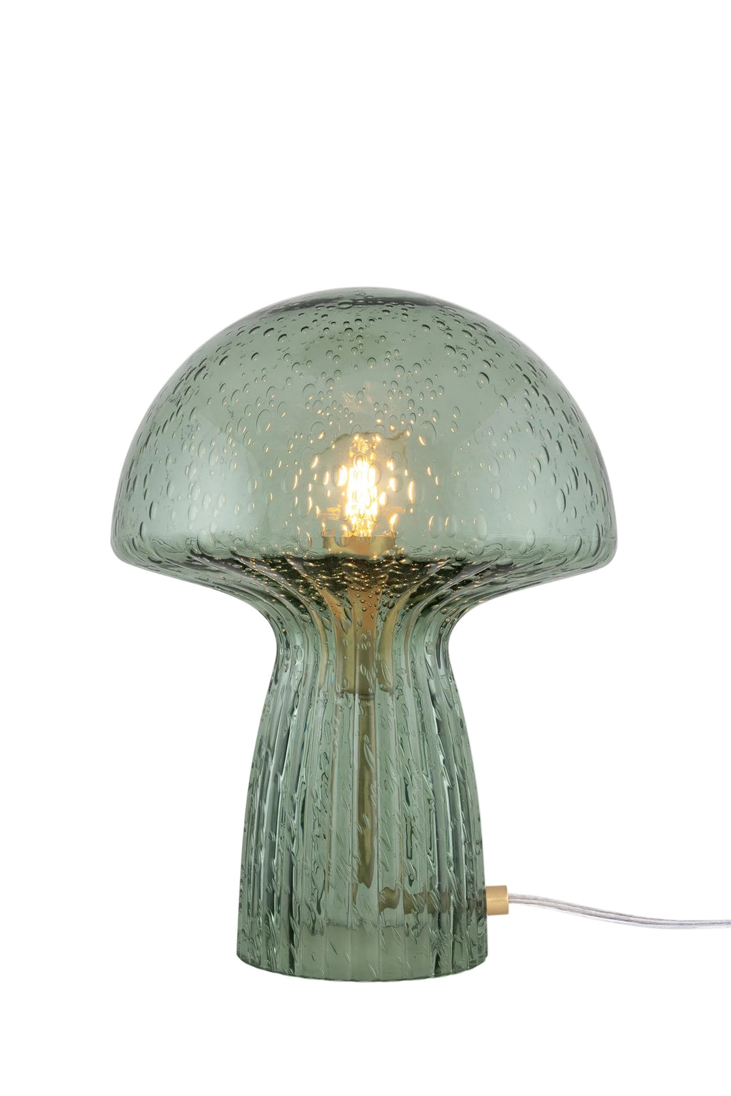 Lampe Fungo verte vue de profil, Globen Lighting chez George Genève