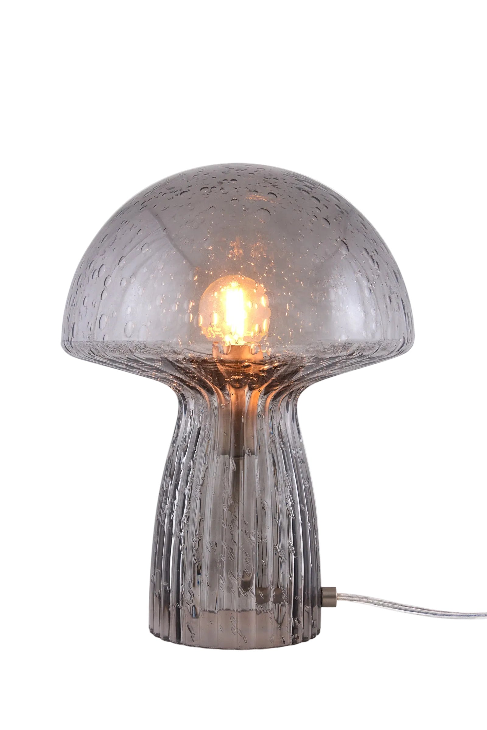 Lampe Fungo fumée vue de profil, Globen Lighting chez George Genève