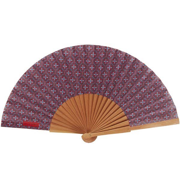 VENT DE BOHEME - Eventail LOTUS rouge